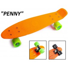 Скейт Penny Board 22",Оранжевый