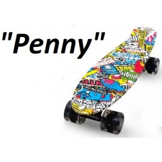 Penny Board,Пенни 22" Kvest,светящиеся колёса
