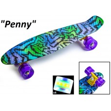 Penny Board,Пенни 22" Star,светящиеся колёса