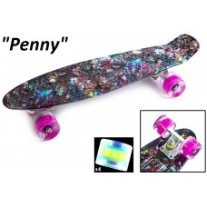 Penny Board,Пенни 22" Hips,светящиеся колёса