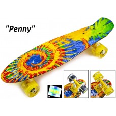 Penny Board,Пенни 22" Solar,светящиеся колёса