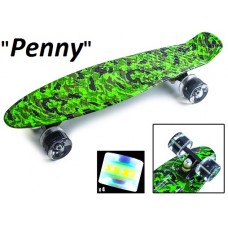Penny Board,Пенни 22" Force,светящиеся колёса